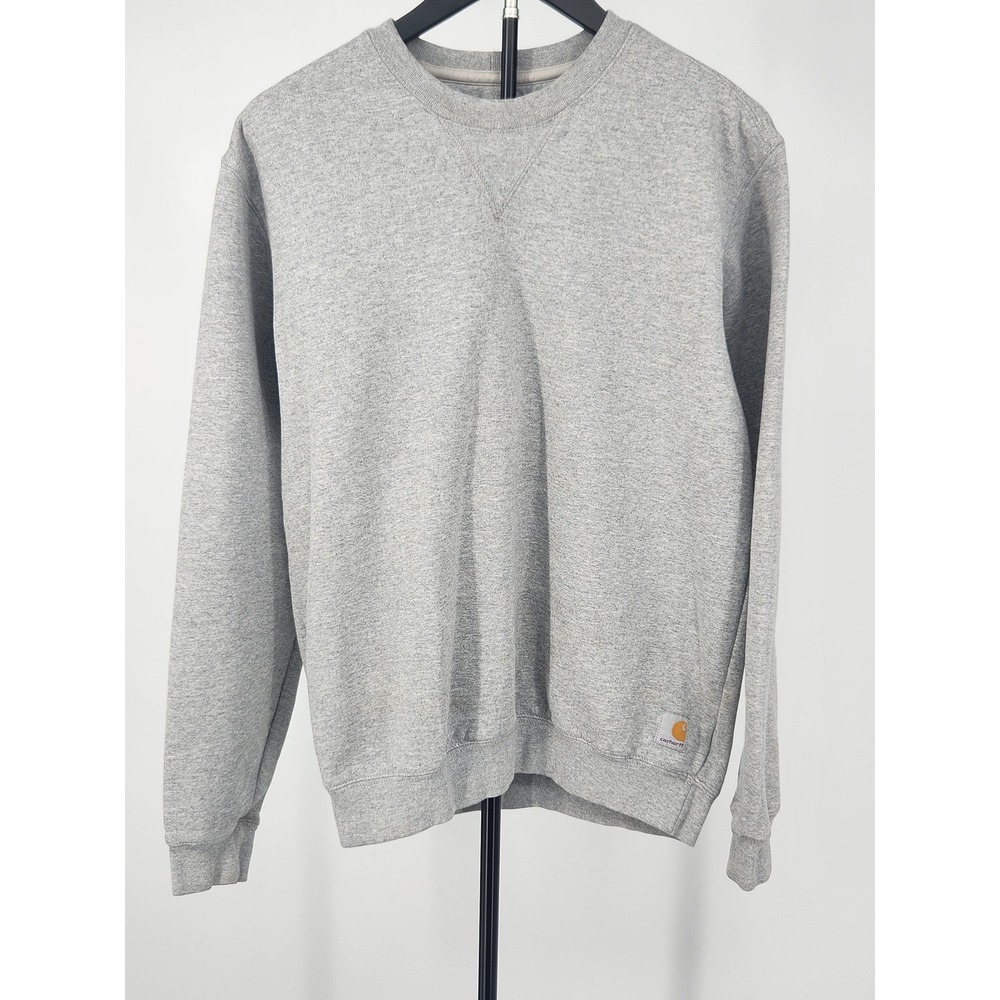 Carhartt Mens K124 HGY Midweight Crewneck Sweatshirt Gray Small Original Fit